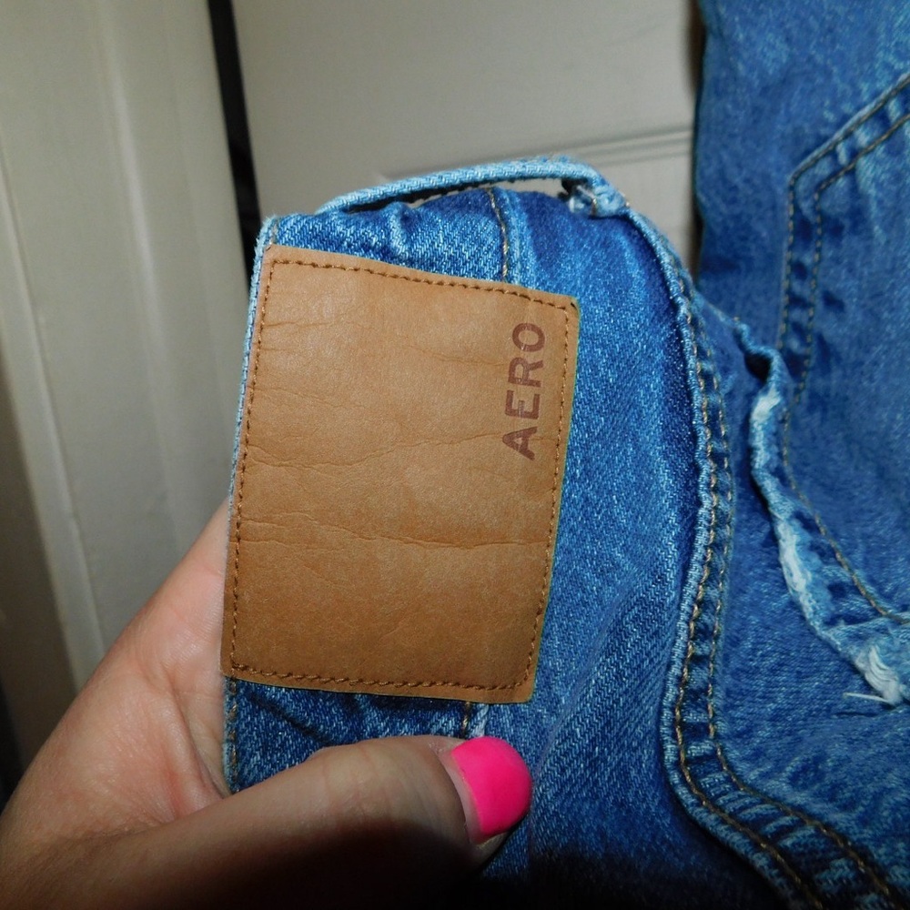 Aeropostale Blue Distressed Vintage Jeans